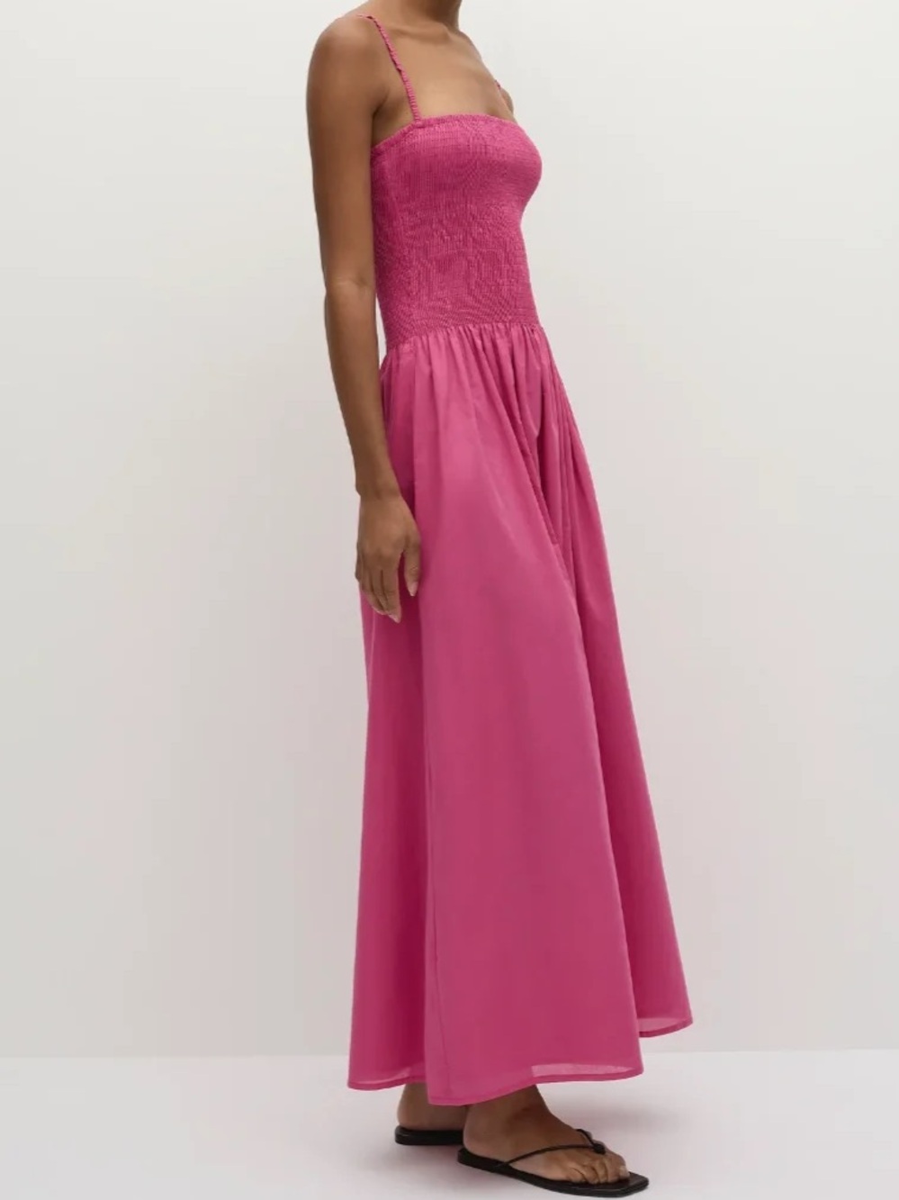 Faithfull the Brand Phoebe Maxi Dress in Cerise - Picture 3 of 12